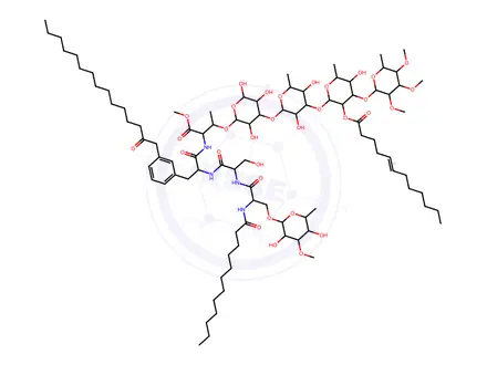 Chemical structure of GPL X1 glycopeptidolipid