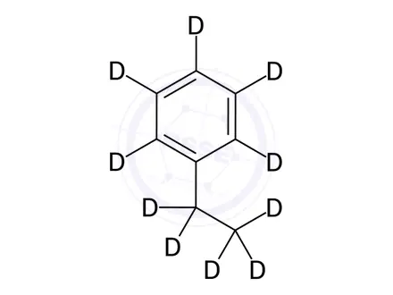 Chemical structure of Ethylbenzene-d10