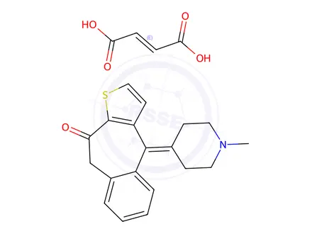Chemical structure of Ketotifen Fumarate