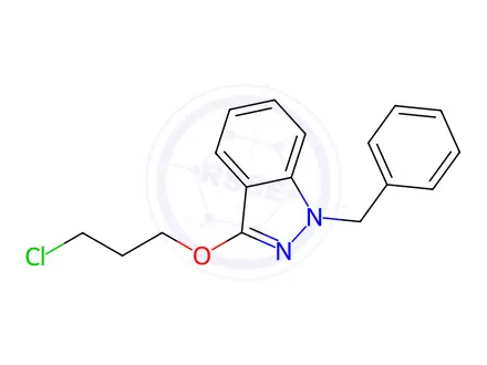 Chemical structure of 1-Benzyl-3-(3-chloropropoxy)indazole