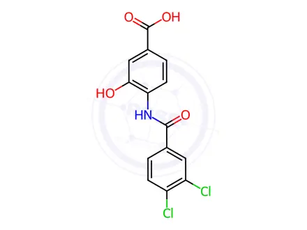 Chemical structure of Tafamidis Impurity 35