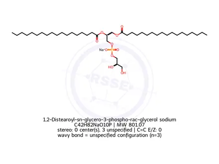 Chemical structure of Monostearin Impurity 12 Sodium Salt
