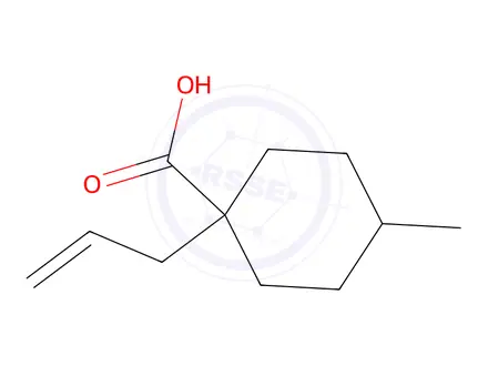 Chemical structure of 1-Allyl-4-methylcyclohexane-1-carboxylic acid
