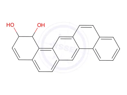 Chemical structure of dibenzoanthracene-1,2-dihydrodiol