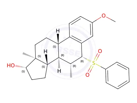 Chemical structure of 3-Methoxy-7β-methyl-6β-(phenylsulfonyl) Estradiol