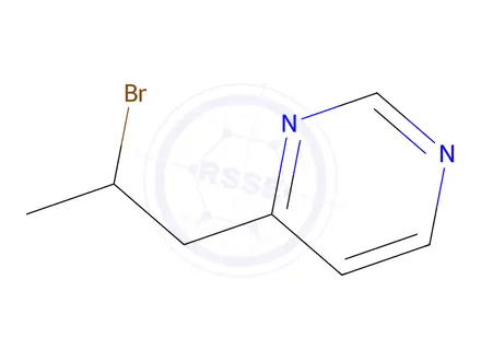 Chemical structure of 4-(2-Bromopropyl)pyrimidine
