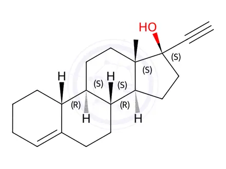 Chemical structure of Lynestrenol