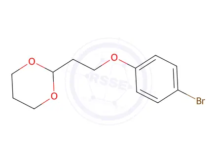 Chemical structure of 2-(2-(4-Bromophenoxy)ethyl)-1,3-dioxane