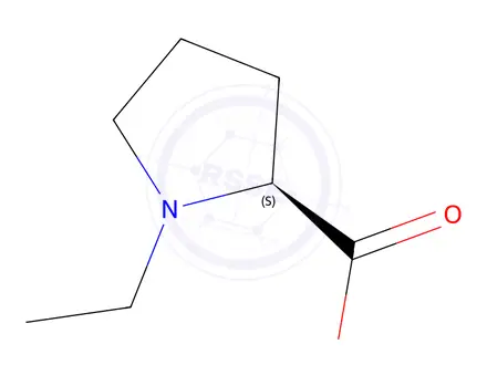 Chemical structure of 1-ethyl-L-proline