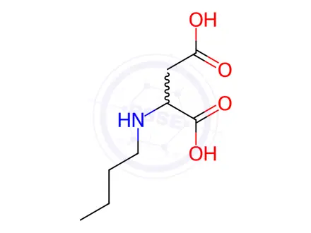 Chemical structure of N-Butyl-DL-aspartic acid