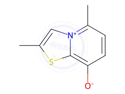 Chemical structure of 2,5-Dimethylthiazolo[3,2-a]pyridinium-8-olate