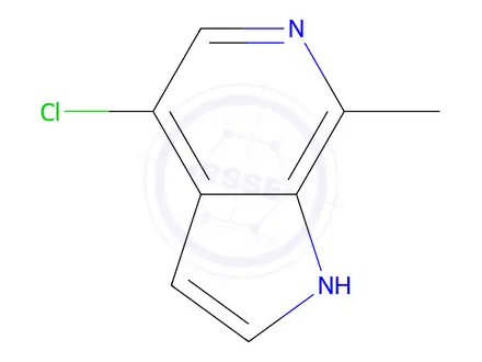 Chemical structure of 4-Chloro-7-methyl-1h-pyrrolo[2,3-C]pyridine