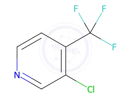 Chemical structure of 3-Chloro-4-(trifluoromethyl)pyridine