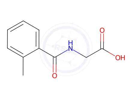 Chemical structure of 2-Methylhippuric acid
