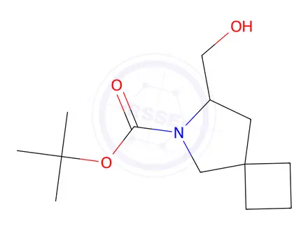 Chemical structure of tert-Butyl 7-(hydroxymethyl)-6-azaspiro[3.4]octane-6-carboxylate