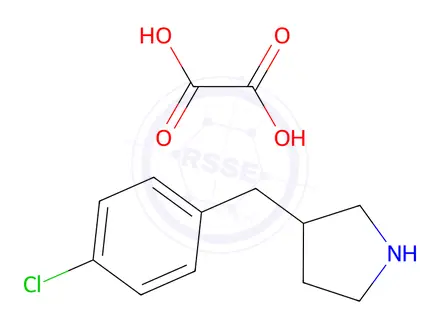 Chemical structure of 3-(4-Chlorobenzyl)pyrrolidineoxalate