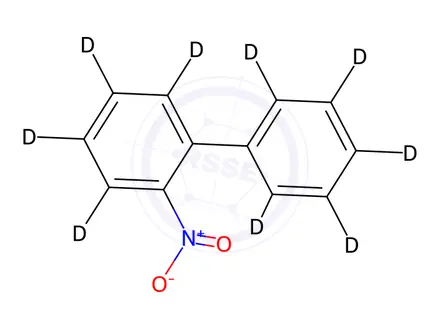 Chemical structure of 2-Nitrobiphenyl D9