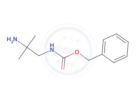 Chemical structure of (2-Amino-2-methyl-propyl)-carbamic acid benzyl ester