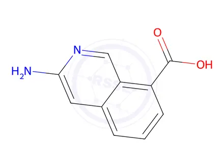 Chemical structure of 3-Aminoisoquinoline-8-carboxylic Acid Hydrochloride