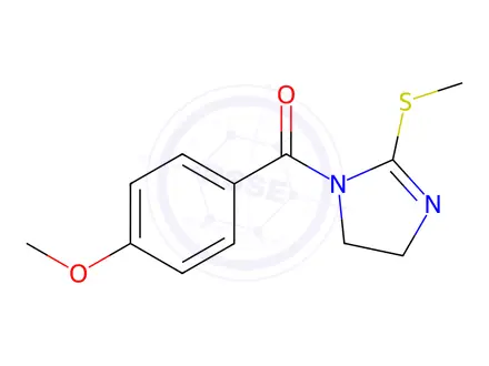 Chemical structure of (4-Methoxyphenyl)(2-(methylthio)-4,5-dihydro-1H-imidazol-1-yl)methanone