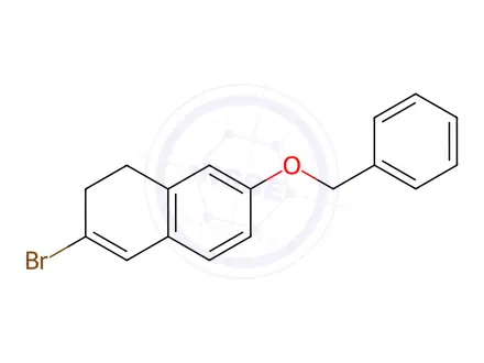 Chemical structure of 7-(Benzyloxy)-3-bromo-1,2-dihydronaphthalene