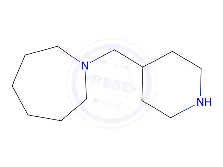 Chemical structure of 1-(piperidin-4-ylmethyl)azepane dihydrochloride