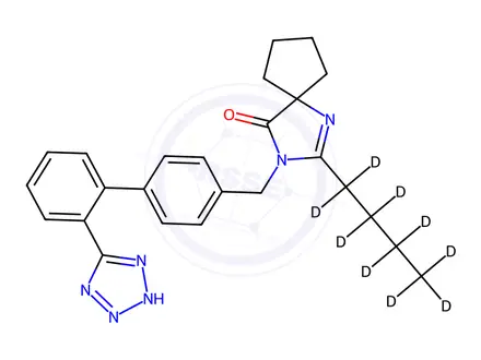 Chemical structure of Irbesartan-D9