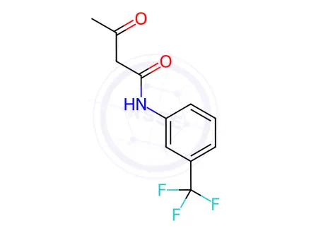 Chemical structure of 3-Oxo-N-[3-(trifluoromethyl)phenyl]butanamide