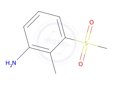 Chemical structure of 3-Methanesulfonyl-2-methylaniline