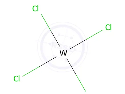 Chemical structure of TUNGSTEN TETRACHLORIDE