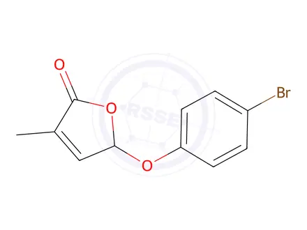 Chemical structure of 5-(4-broMophenoxy)-3-Methylfuran-2(5H)-one