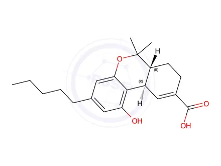 Chemical structure of 11-Nor-delta-9-THC carboxylic acid