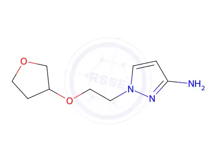 Chemical structure of 1-(2-((Tetrahydrofuran-3-yl)oxy)ethyl)-1h-pyrazol-3-amine