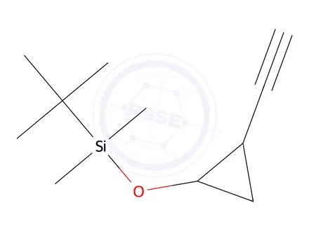 Chemical structure of Tert-butyl((1S,2S)-2-ethynylcyclopropoxy)dimethylsilane