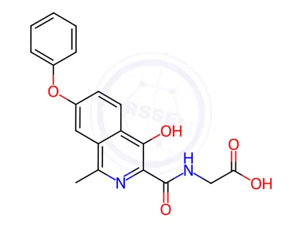 Chemical structure of Roxadustat