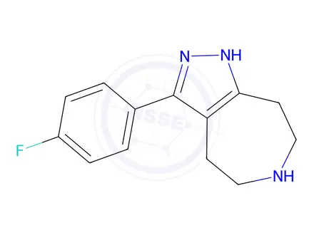 Chemical structure of 3-(4-Fluorophenyl)-1,4,5,6,7,8-hexahydropyrazolo[3,4-d]azepine