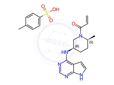 Chemical structure of Ritlecitinib Tosylate