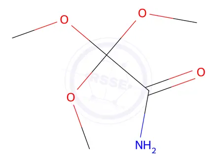 Chemical structure of 2,2,2-Trimethoxy-acetamide