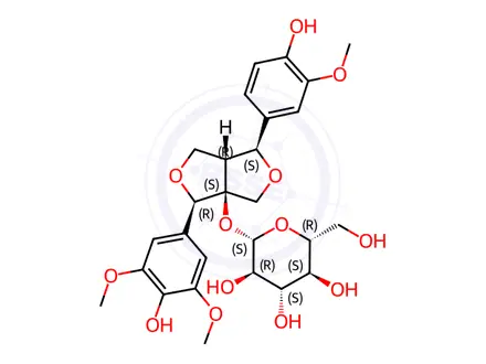 Chemical structure of Fraxiresinol 1-O-glucoside