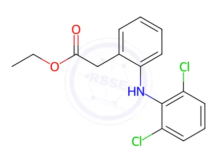 Chemical structure of Aceclofenac EP Impurity C