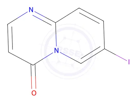 Chemical structure of 7-Iodo-4H-pyrido[1,2-a]pyrimidin-4-one
