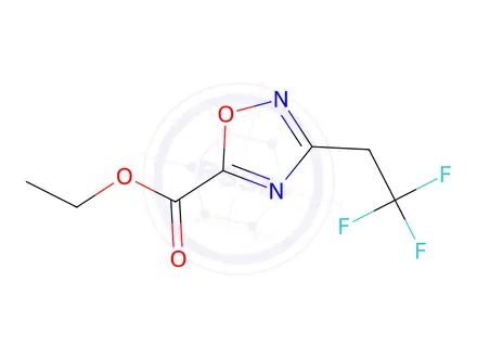 Chemical structure of Ethyl 3-(2,2,2-trifluoroethyl)-1,2,4-oxadiazole-5-carboxylate