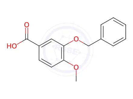 Chemical structure of 3-(Benzyloxy)-4-methoxybenzoic Acid