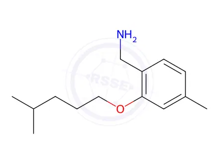 Chemical structure of (4-Methyl-2-((4-methylpentyl)oxy)phenyl)methanamine