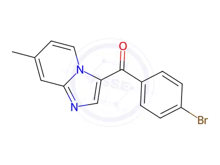 Chemical structure of (4-Bromophenyl)(7-methylimidazo[1,2-a]pyridin-3-yl)methanone