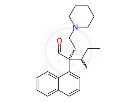 Chemical structure of α-(sec-Butyl)-α-(1-naphtyl)-1-piperidinebutanal