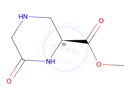 Chemical structure of 2-Piperazinecarboxylicacid,6-oxo-,methylester,(2S)-(9CI)
