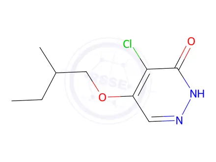 Chemical structure of 4-Chloro-5-(2-methylbutoxy)pyridazin-3(2H)-one