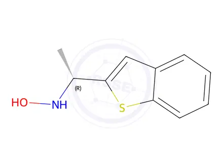 Chemical structure of (R)-N-Hydroxy-N-(1-benz[b]thien-2-yl-ethyl)amine