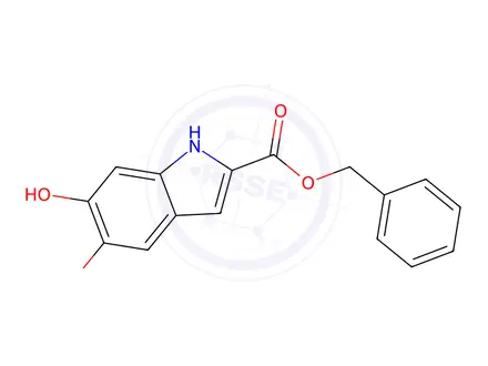 Chemical structure of Benzyl 5,6-dihydroxy-1H-indole-2-carboxylate